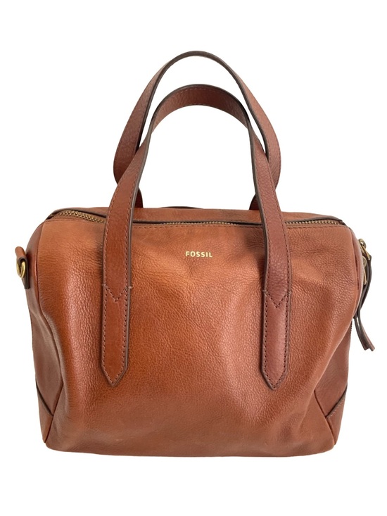 Fossil Handbags - Fossil Sydney Leather Satchel Bag – Medium Brown